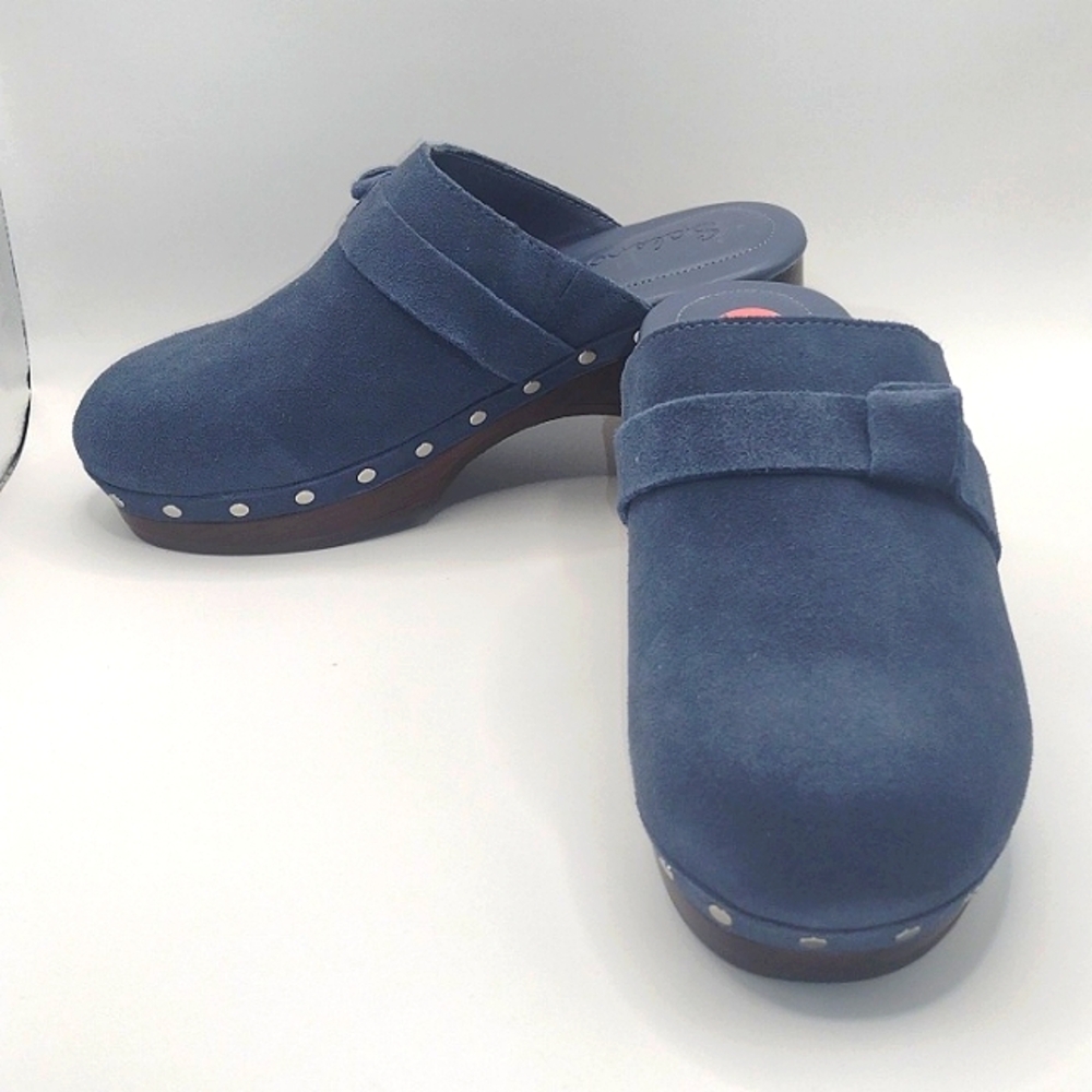 Splendid Women's Olive Suede Clogs